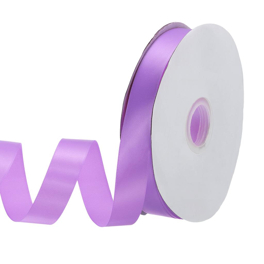 Односторонняя репсовая лента Полиэстеровая атласная лента Однотонная тканевая лента для рукоделия Свадебная вечеринка Упаковка подарков 1"x100 ярдов