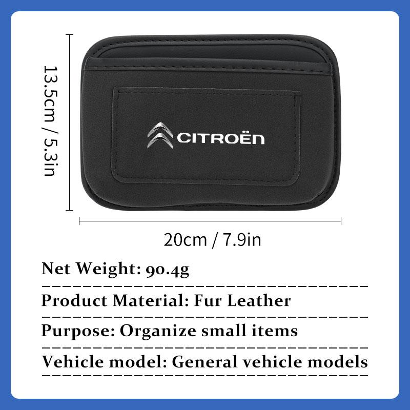 Paste Car Cards Phone Key Paste Box Self Adhesive Storage Pocket For Citroen C4 C3 C5 C1 C2 C6 VTS C4L DS3 DS4 DS5 Grand