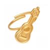 Очаровательные кольца на палец Аксессуары для вечеринки Форма гитары Регулируемые Свадебные кольца Текстура нержавеющей стали для модных образов