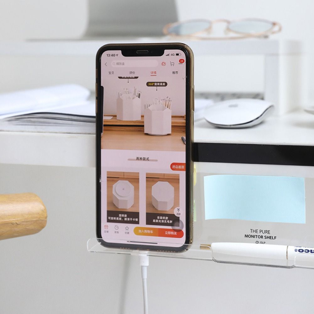 Multifunctional Desk Side Storage Rack Desktop Storage Message Board  Sticky Note Display