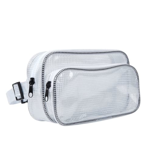 NOTAG Transparent Waist Bag, Engineer Bag, PVC Pouch, Clean Bag, Anti-Static, Waterproof, Durable, Wide Gusset, Tool Bag, Clean Room, See-Through, Wor
