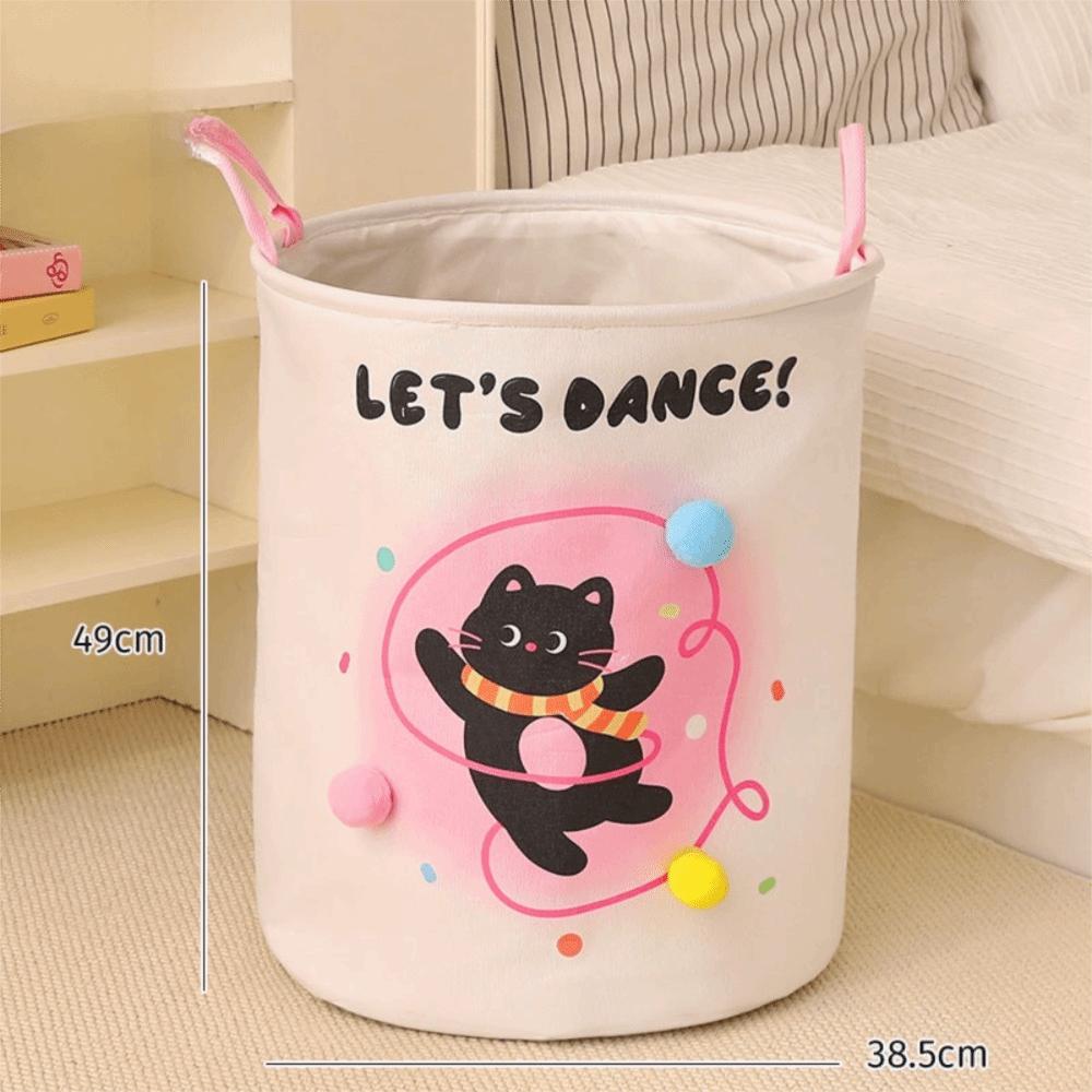 Foldable Toys Storage Basket Large Capacity Dirty Clothes Organizer Cute Laundry Basket  Household