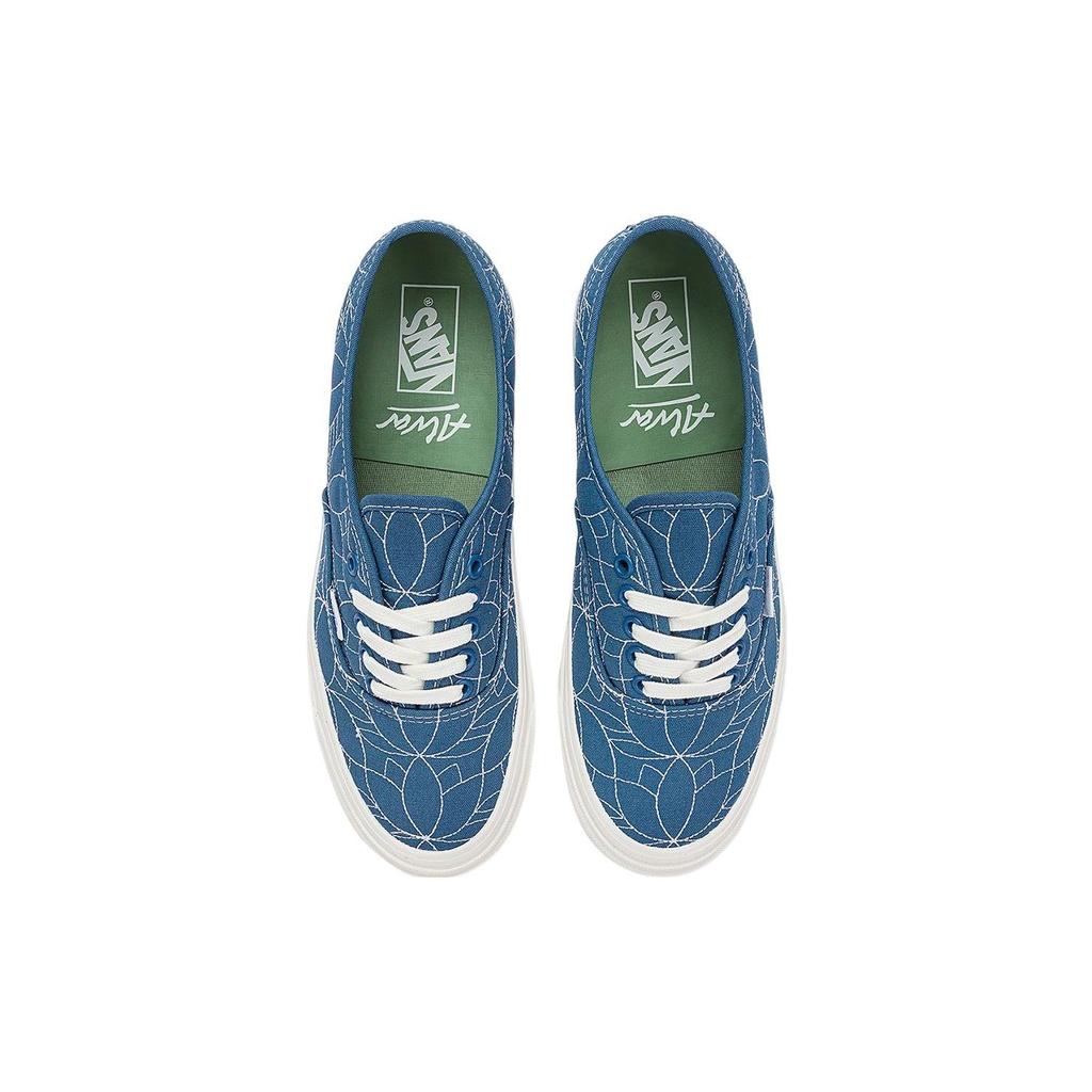 Кеды Alva Skates x Vans Authentic 44 DX Цветочная вышивка Унисекс Синие Индиго-Темно-синие VN0005U8NVY
