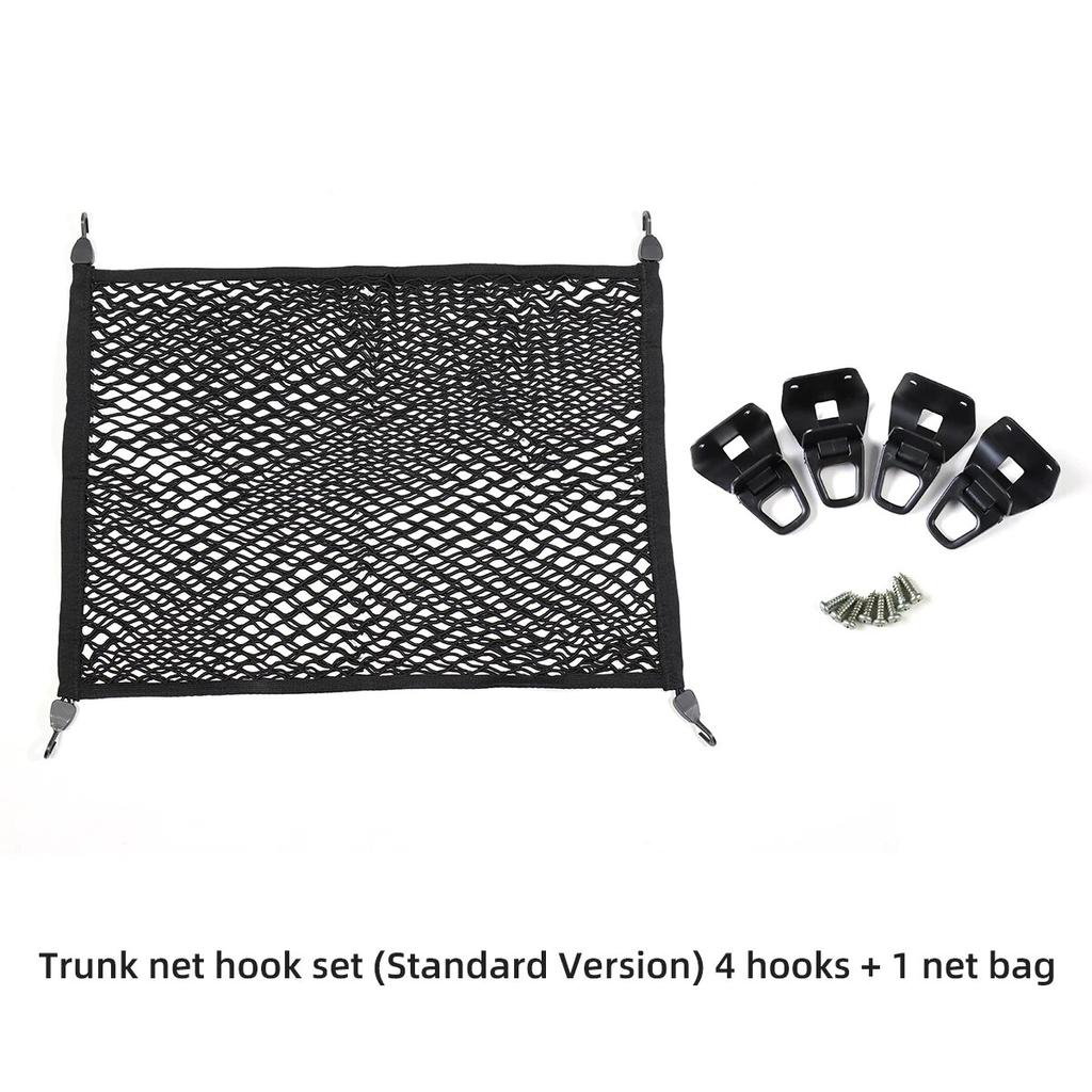 LUCKEASY For Tesla Model Y 2023 Traveling Baggage Fixed Net Modified Trunk Net Bag Storage Organizer Bag Car Accessories