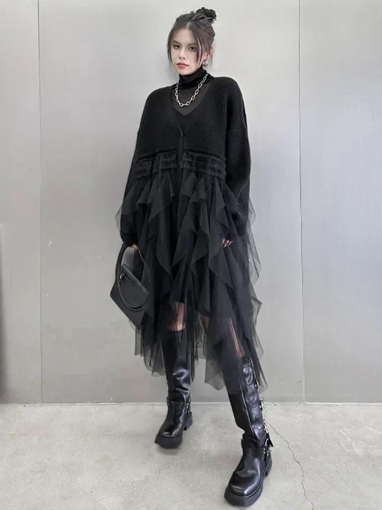 Xitao Платье из нерегулярной лоскутной марли HQQ1702