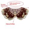 Lace Floral Girls Lapel Decorative Embroidery Collar Flower Ancient Art Traditional Lace Shawl Collar Lapel