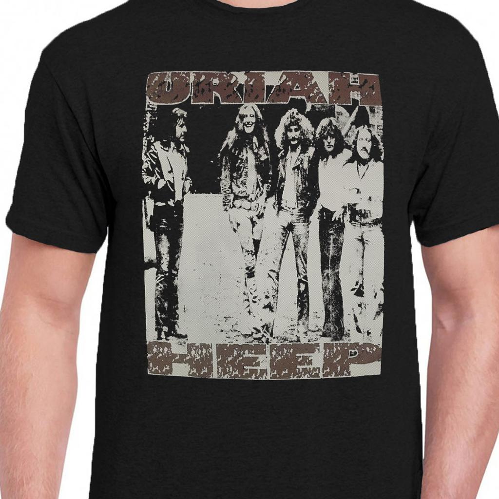 VTG Uriah Heep rock band black Short sleeve All sizes S to 5Xl XA895