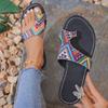 2024 Summer Fashion Hot Selling Toe Cover Women's Slippers Butterfly Mixed Color Flat Casual Beach Comfortable Slippers