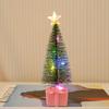 1 шт. Ночник Новогодняя вечеринка Рождественская елка Мини Разноцветный Светящийся Рождественская елка Сделай сам Домашний декор Свечи Лампы Украшения Светодиод