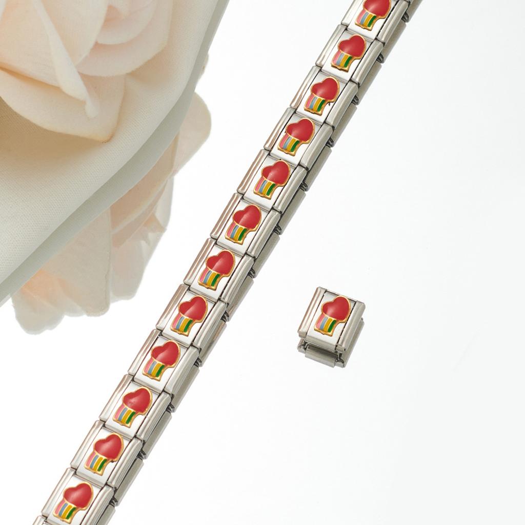 10 шт. Горячий креативный сращивающийся браслет своими руками, мужской браслет из нержавеющей стали, женский браслет, модный браслет