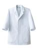 Seven Uniform Men's Antibacterial Coat, Size AA0319, White, Size M