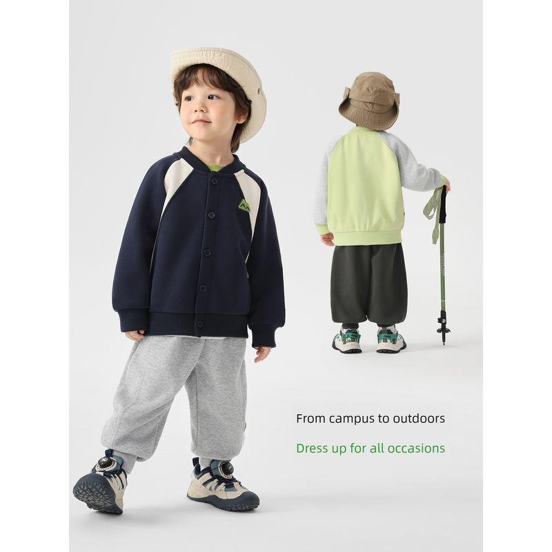 Right European Boys' Knitted Baseball Jacket Spring and Autumn 2026 New Children's Clothing Casual Versatile Outerwear Top