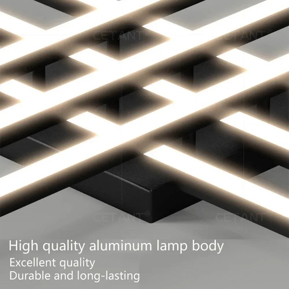 Современный светодиодный потолочный светильник 30/50 см, длинная квадратная лампа для спальни, гостиной, кабинета, гостиничного номера, внутреннего освещения Fixyures