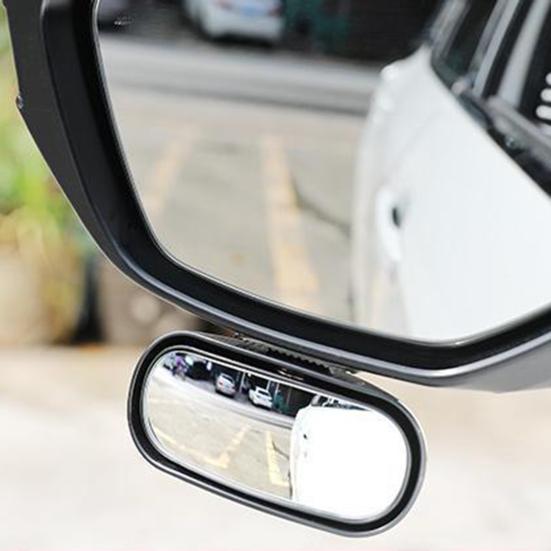 Автомобильное зеркало заднего вида с широким обзором, регулируемым углом обзора, универсальная посадка, простая установка, прямоугольная, слепая зона