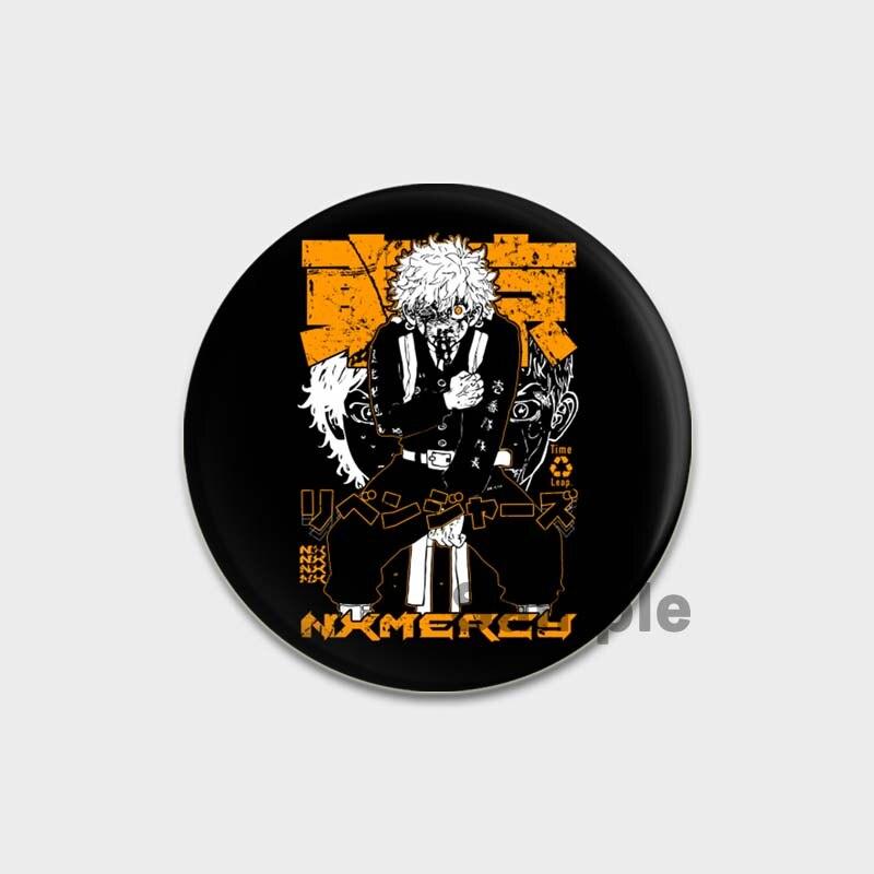 58 мм значок Мстителей Токио, аксессуары в стиле аниме, брошь на булавке, украшение для рюкзака, детские подарочные броши для женщин, ювелирные изделия, одежда, искусство