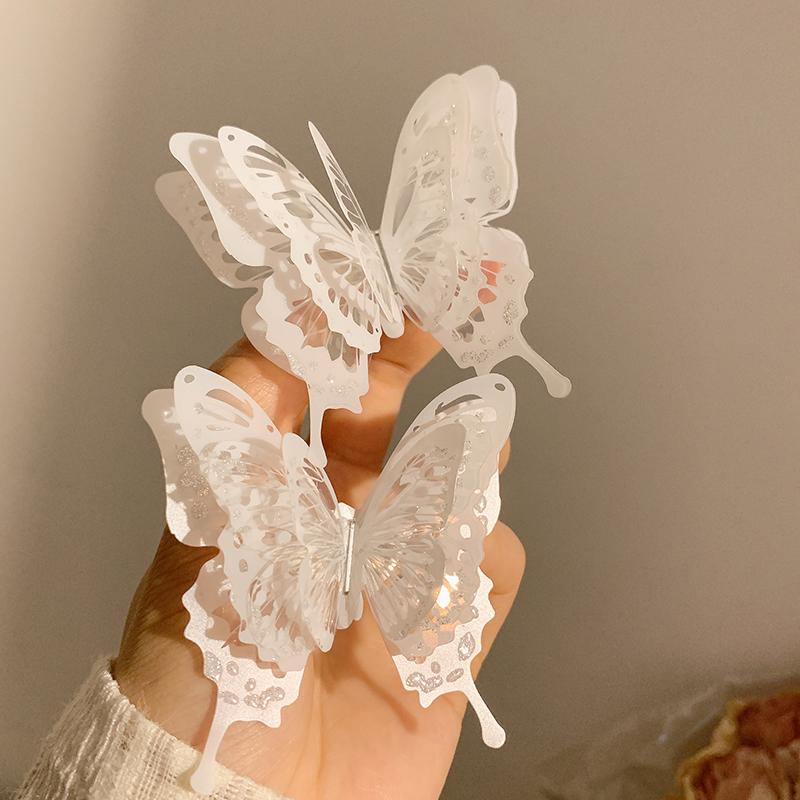 Butterfly Super Immortal Новая китайская бабочка Стереоскопическая Высококлассная Уникальный дизайн темперамент Заколка для волос