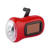 Hand Crank Solar Powered Emergency LED Flashlight with Rechargeable Battery for Home Use