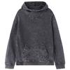 Sprayground Модная повседневная толстовка с капюшоном и потертым логотипом акулы для мужчин, темно-серая W1013309