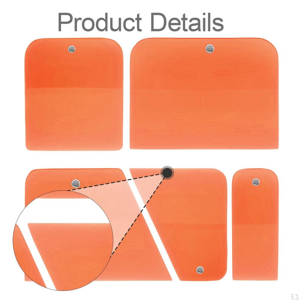 5 Pieces PPF Squeegees Accessories Easy To Use TPU Coating Scrapers for Cars Paint