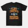 Мужская черная футболка с принтом Flint Tropics Чемпионы Мегабоула Печать на бумаге без вырезания Хлопковая футболка