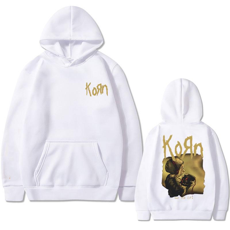 Винтажная толстовка рок-группы 90-х годов Korn Got The Life, уличная одежда, повседневный свитшот унисекс, большие толстовки унисекс, свободный пуловер унисекс