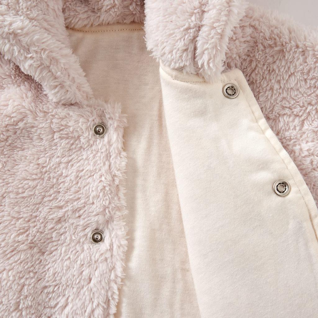 Детское пончо, носки, коробка, подарочный набор для новорожденного в лавандовом и коричном цвете [Kufuu] & (Слоновая кость) -