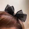 Black Lace Double-Layer Mesh Bow Hairpin For Women Girl  Hair Accessories