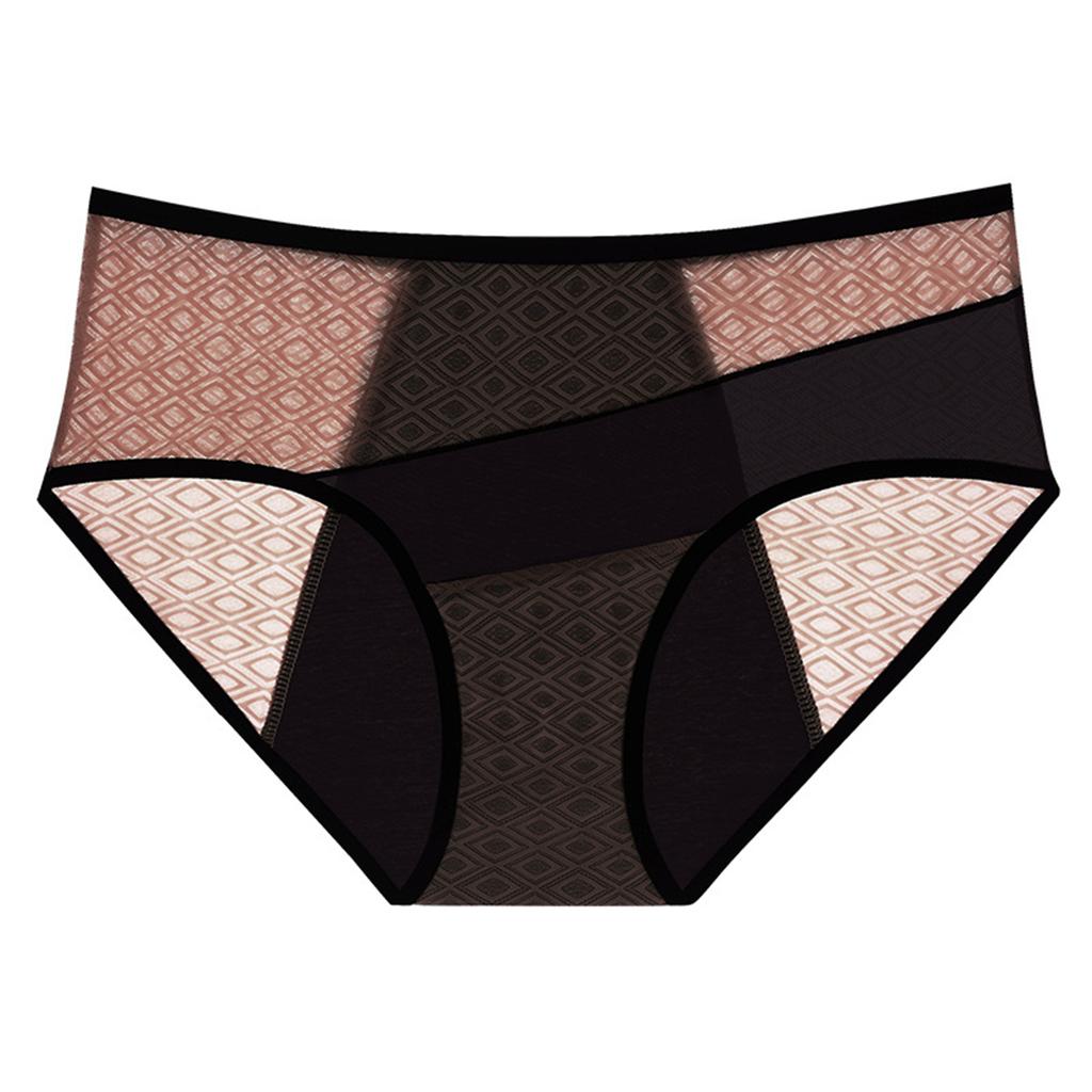 Ladies' Mid Waist Breathable Physiological Underwear, Menstrual Hygiene Pants