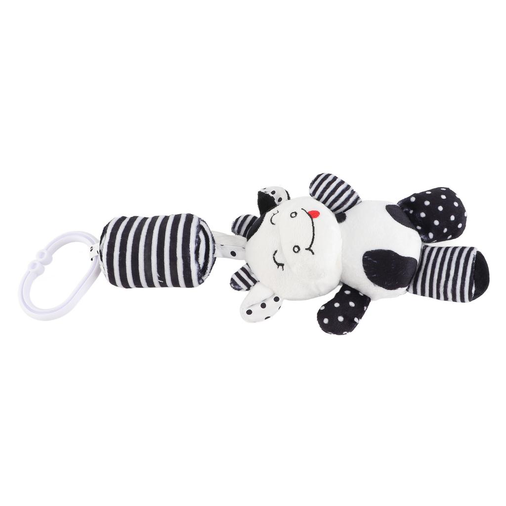 Детские подвесные погремушки, игрушки в черно-белую полоску, плюшевые игрушки для детской коляски, автомобильной кровати