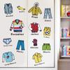 Clothes Reflective Box Classification Underwear Sticker Label Boy Storage Little Boy Stickers Reusable Stickers For Girls