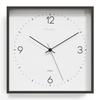 Mooas Современные квадратные настенные часы черного цвета