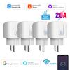 Умная WiFi розетка Tuya 16A/20A - EU Розетка с мониторингом энергопотребления, работает с Alexa Google Home и приложением Smart Life