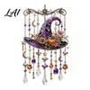 Halloween Wind Chimes Outdoor Decor Acrylic Chime Pendant Crystal Suncatcher Hanging Ornaments Decorative Sun Catcher for Window Hangings