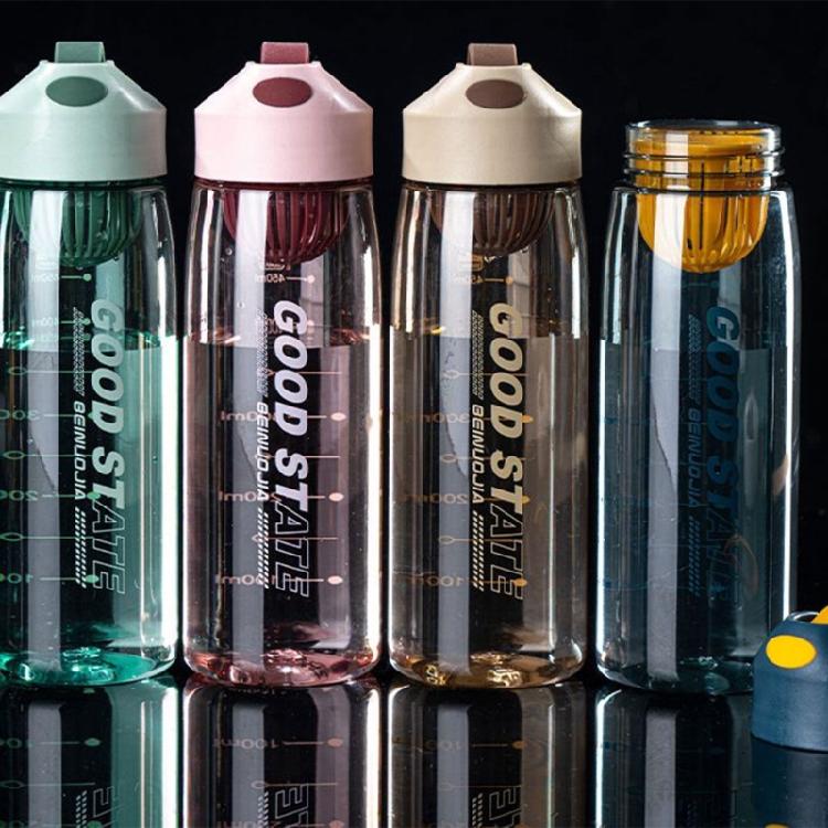 550 мл портативная пластиковая кружка для воды с фильтром, большой емкости, спортивные бутылки для воды