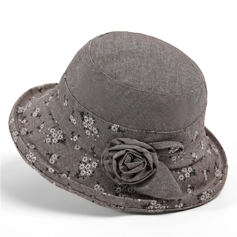 Шляпы для женщин среднего возраста шляпы-ведра весна и осень для пожилых людей шляпа-ведро повседневная тканевая шляпа шляпа весна и лето