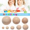 Graffiti Accessories Natural Jewelry Making Half Wooden Beads Half-faced Wood Split Round Balls