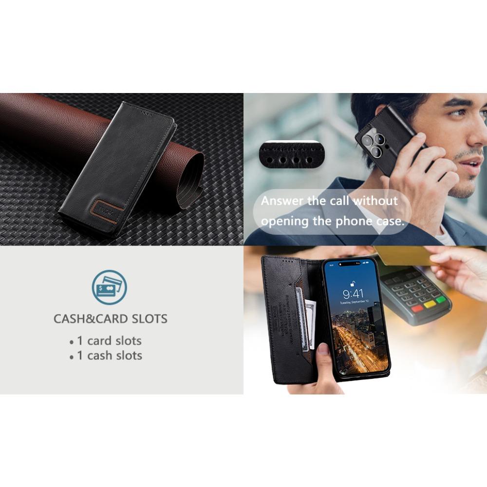 Откидной чехол-кошелек с защитой от кражи, магнитный кожаный чехол для iPhone 15, 14, 13, 12, 11 Pro Max XS MAX 8P 7P/Samsung S23 S22 S21 Ultra Plus A14 A54 A13 A53