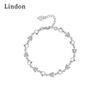 Линдон циркон браслет ювелирные изделия геометрические бусины браслеты-цепочки модный тонкий свадебный подарок для подруги женщин