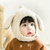 Autumn Winter Baby Plush Hat Outdoor Ear Protection Hat Cute Rabbit Ears Hat  Kids