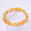 Children's Natural Baltic Amber Baby Bracelet - Irregular DIY Design