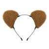 Original bear ear headband, realistic animal ear design cos Multicolored panda ear plush hair accessories