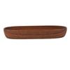 Wooden Salad Bowl Multipurpose Large Capacity Wooden Boat Shaped Bowl for Food Bread Fruits Snack