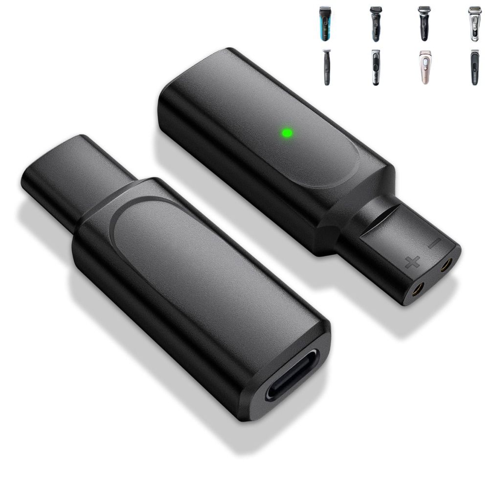 Overvoltage Protection Type-c Shaver Adapter for Braun Series 3/5/7/9 HC/BG Series Silk-epil 5/7/9