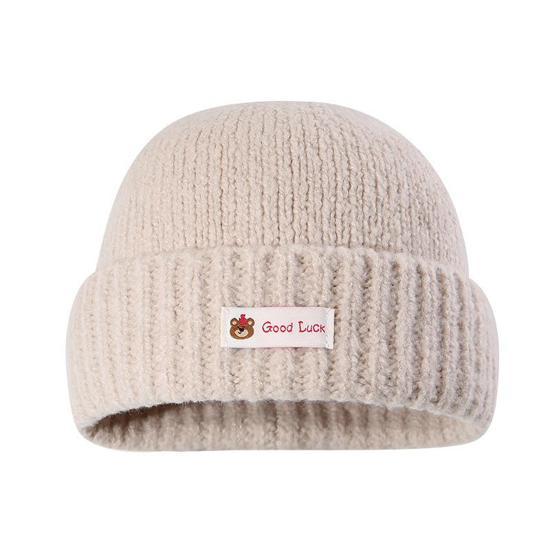 New Autumn and Winter Big Head Warm Hat for Women Showing Face Small Knitted Hat Outdoor Casual Ear Protection Cold Hat Men Pull Out Hat