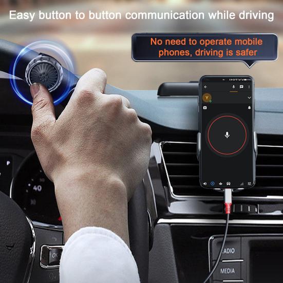 Беспроводная кнопка PTT для раций ZELLO, совместимая с Bluetooth, требуется сетевое подключение, постоянное соединение, контроллер переключателя Push-to-Talk для приложения