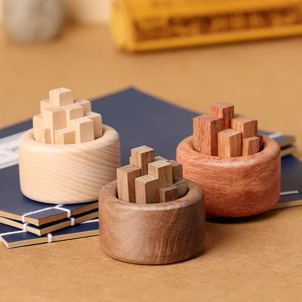 Eco-Friendly Wood Art Fireless Aromatherapy Round Wooden Aromatherapy Home Decoration