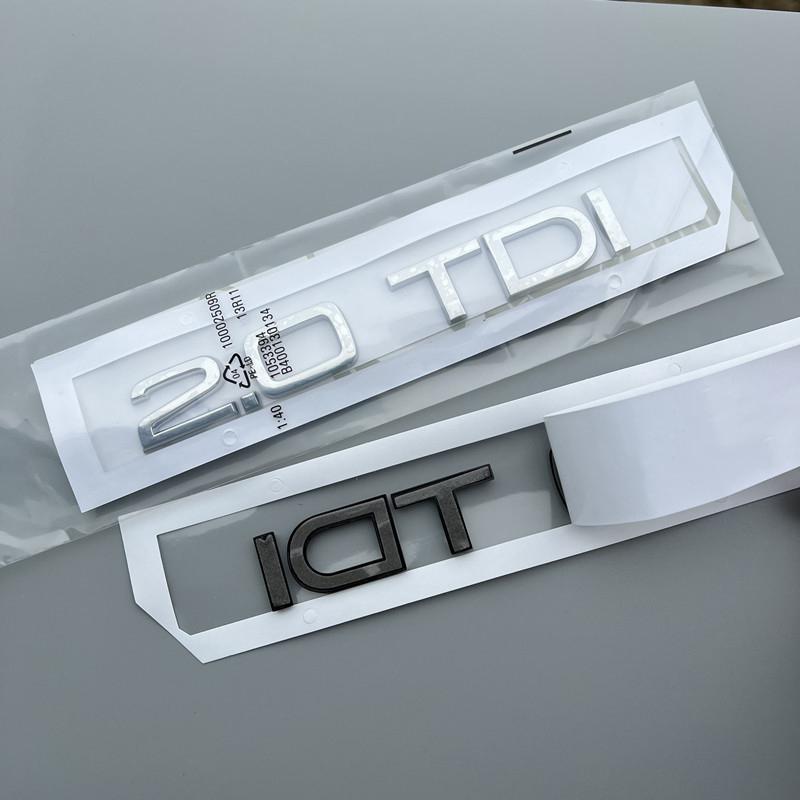 Автомобиль 3D ABS 2.0 3.0 TDI Багажник Буквы Логотип Смещение Значок Эмблема Наклейка