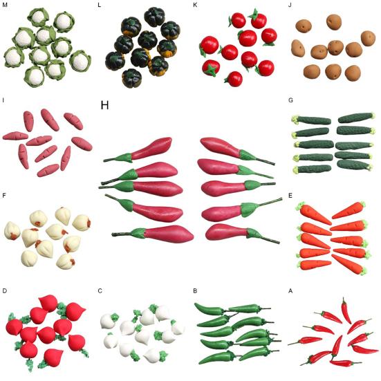 Delicate Bright Color Decorative Colorful Mini Vegetables Model Dollhouse Accessories Birthday Gift