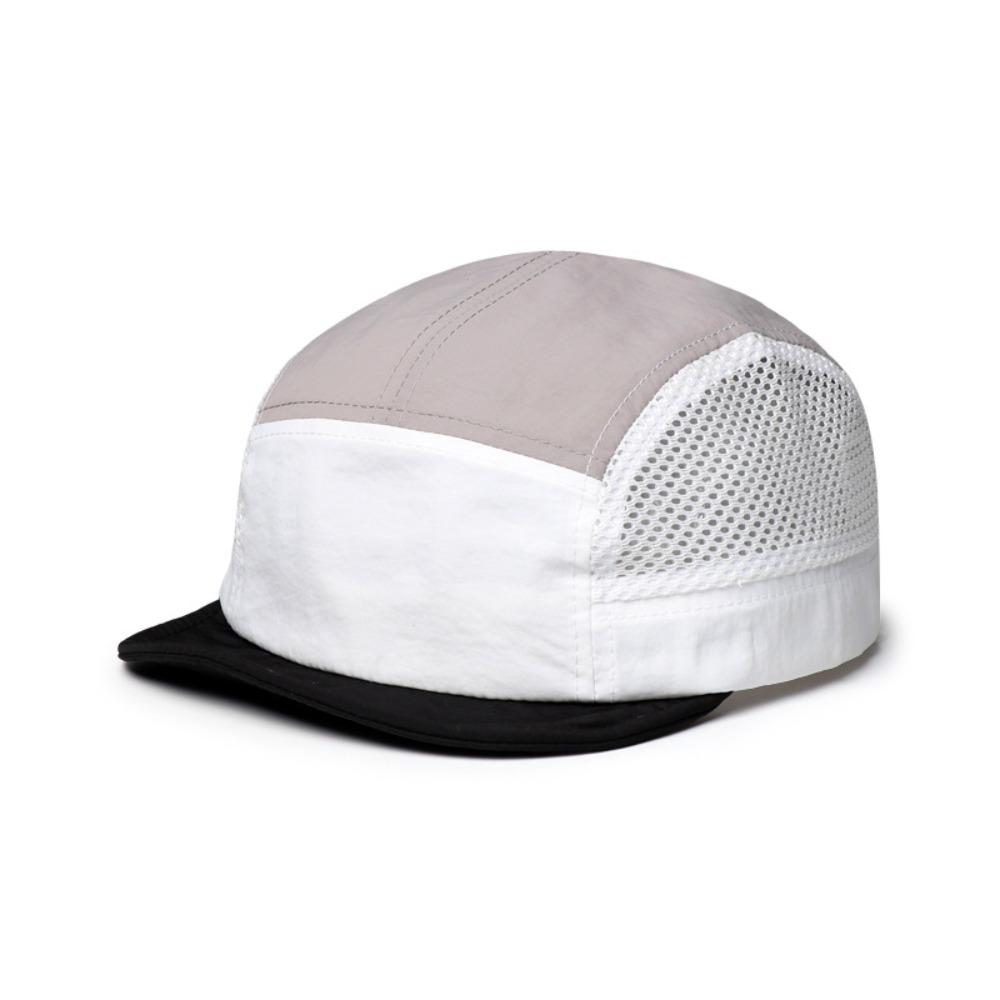 Casual Versatile Retro Mesh Baseball Cap 5 Panel Adjustable Sun Visor Cap Breathable Quick Drying UV Protection Cap Unisex