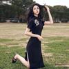 JK&JS Modern Chinese Style A-Line Qipao Dress